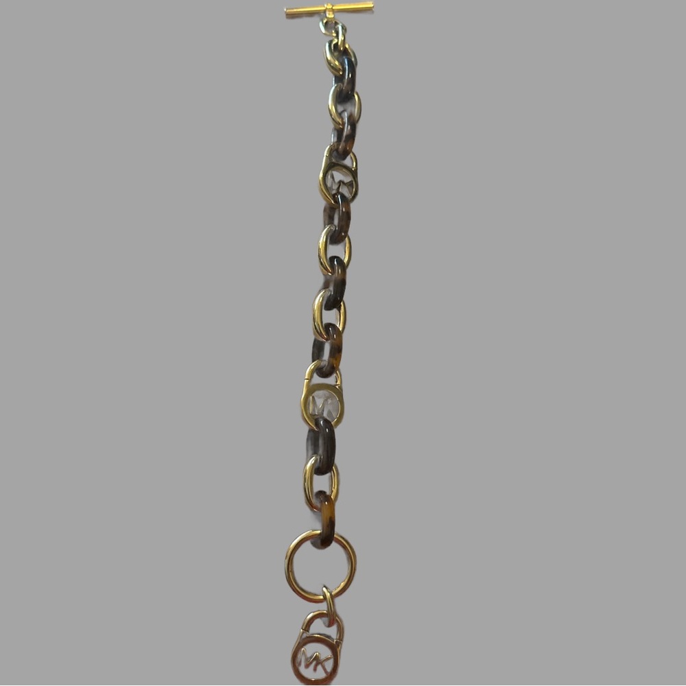MICHAEL KORS MK TORTOISE SHELL LINK BRACELET - Picture 3 of 6